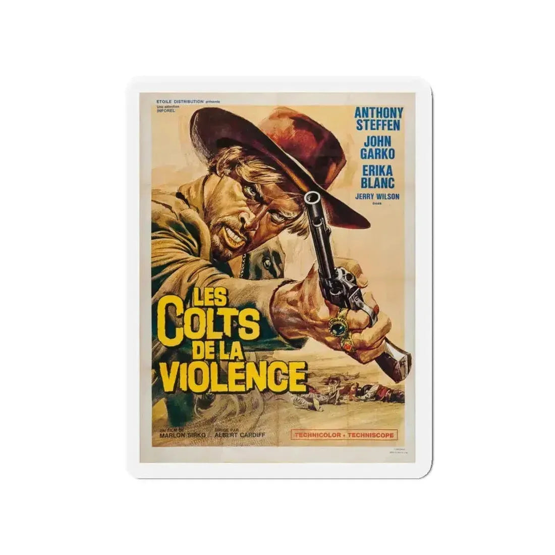 1,000 ON THE BLACK 1966 Movie Poster - Refrigerator Magnet - The Sticker Space