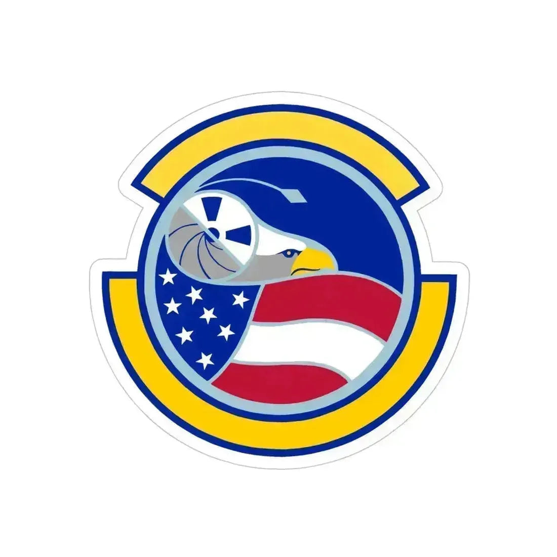 1 Combat Camera Squadron (U.S. Air Force) REVERSE PRINT Transparent Die-Cut STICKER - The Sticker Space