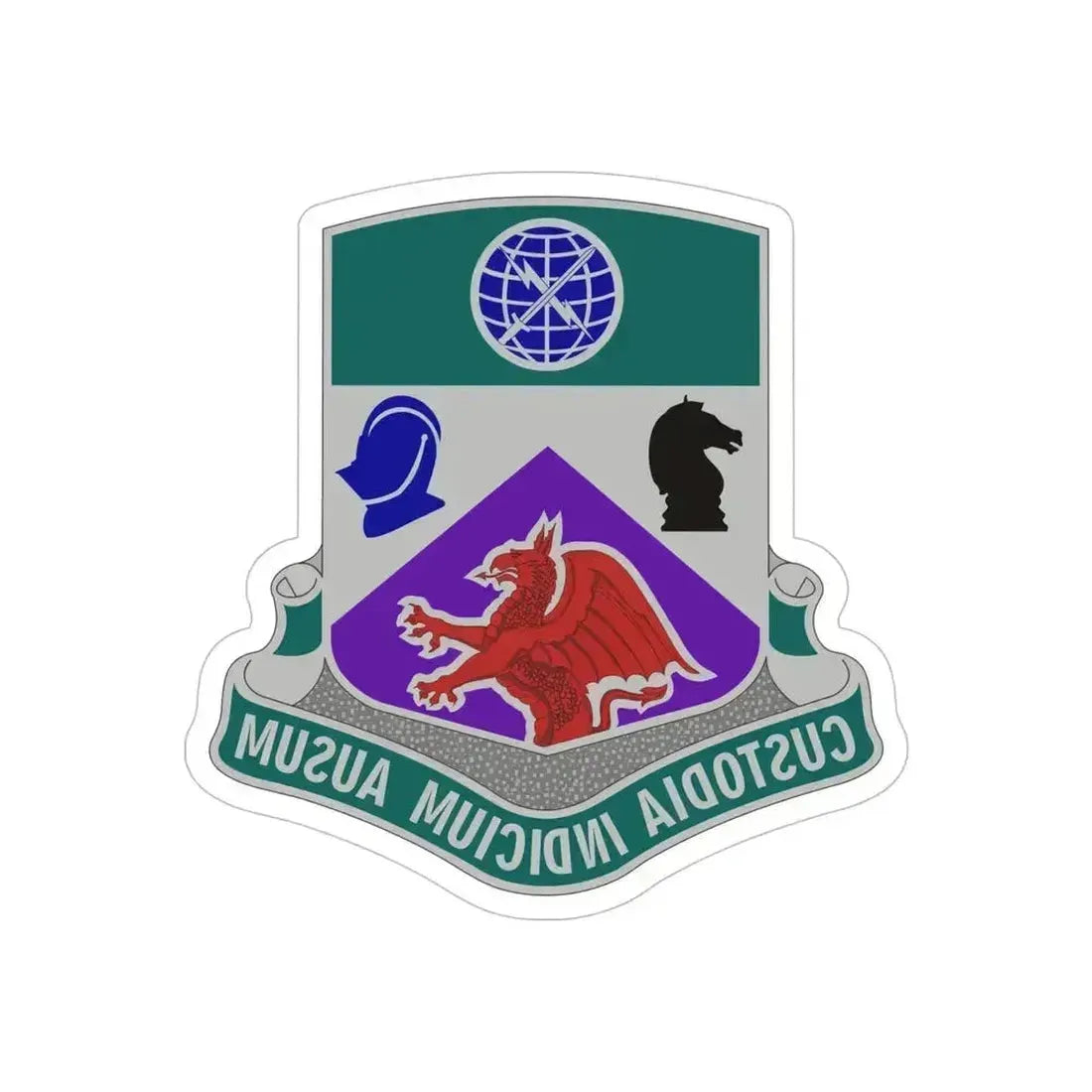 1 Information Operations Battalion 2 (U.S. Army) REVERSE PRINT Transparent Die-Cut STICKER - The Sticker Space