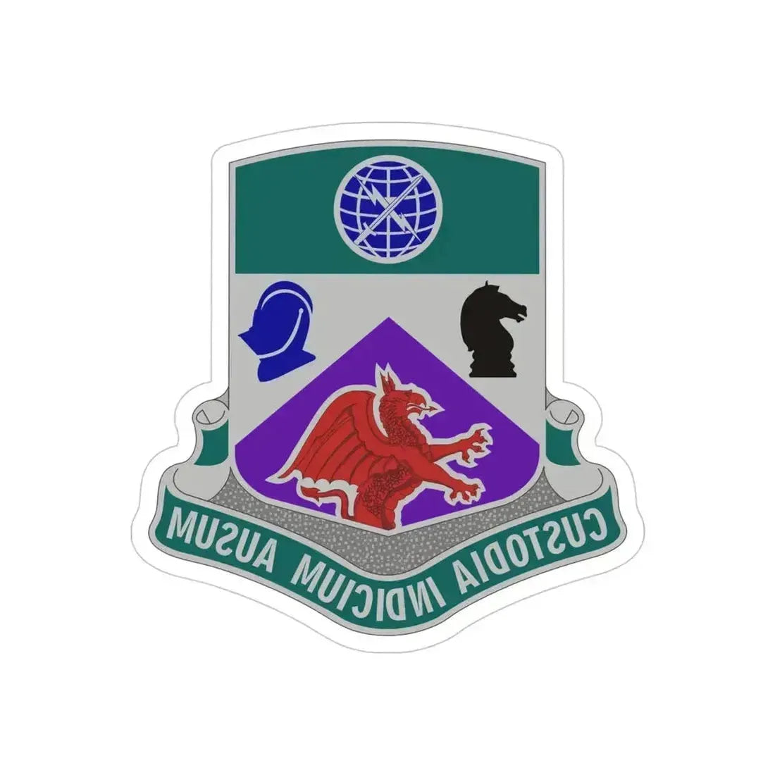 1 Information Operations Battalion (U.S. Army) REVERSE PRINT Transparent Die-Cut STICKER - The Sticker Space