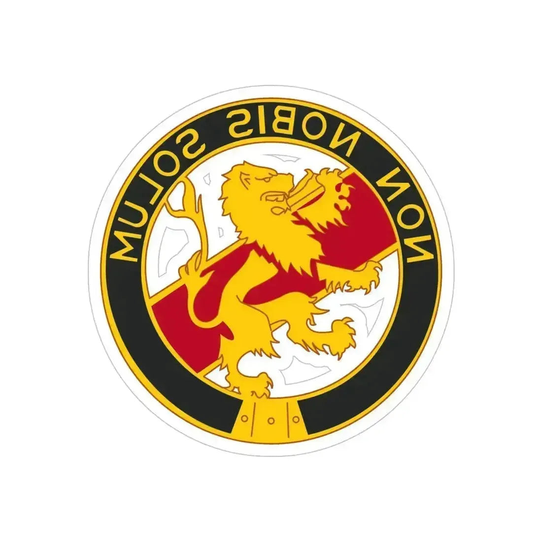 1 Maintenance Company (U.S. Army) REVERSE PRINT Transparent Die-Cut STICKER - The Sticker Space
