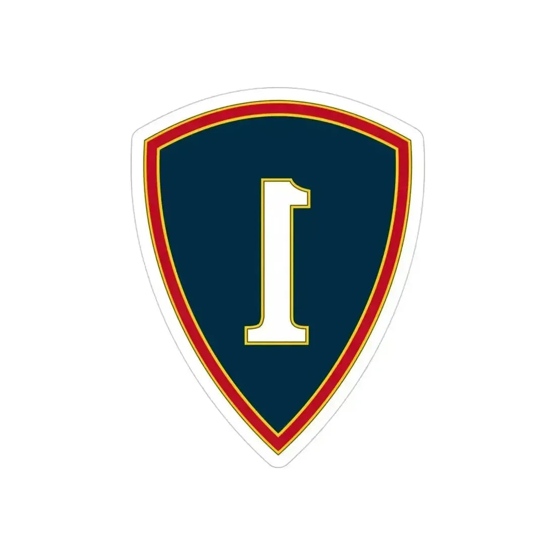 1 Personnel Command 3 (U.S. Army) REVERSE PRINT Transparent Die-Cut STICKER - The Sticker Space