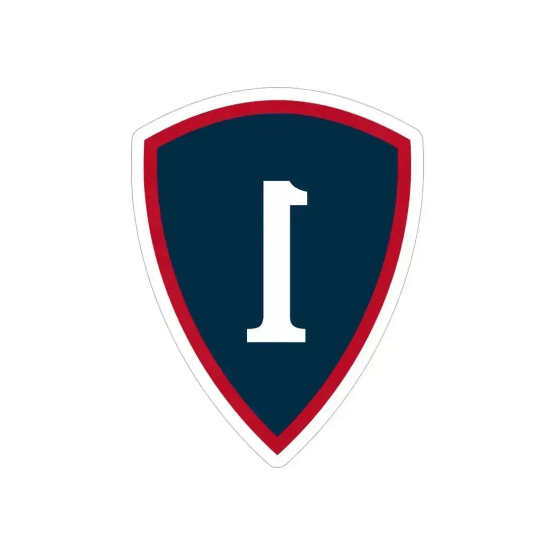 1 Personnel Command (U.S. Army) REVERSE PRINT Transparent Die-Cut STICKER - The Sticker Space