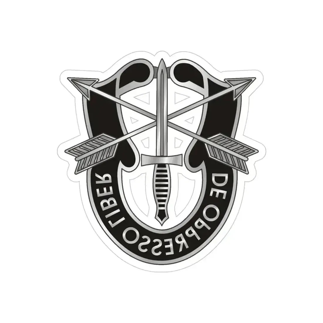 1 Special Forces (U.S. Army) REVERSE PRINT Transparent Die-Cut STICKER - The Sticker Space