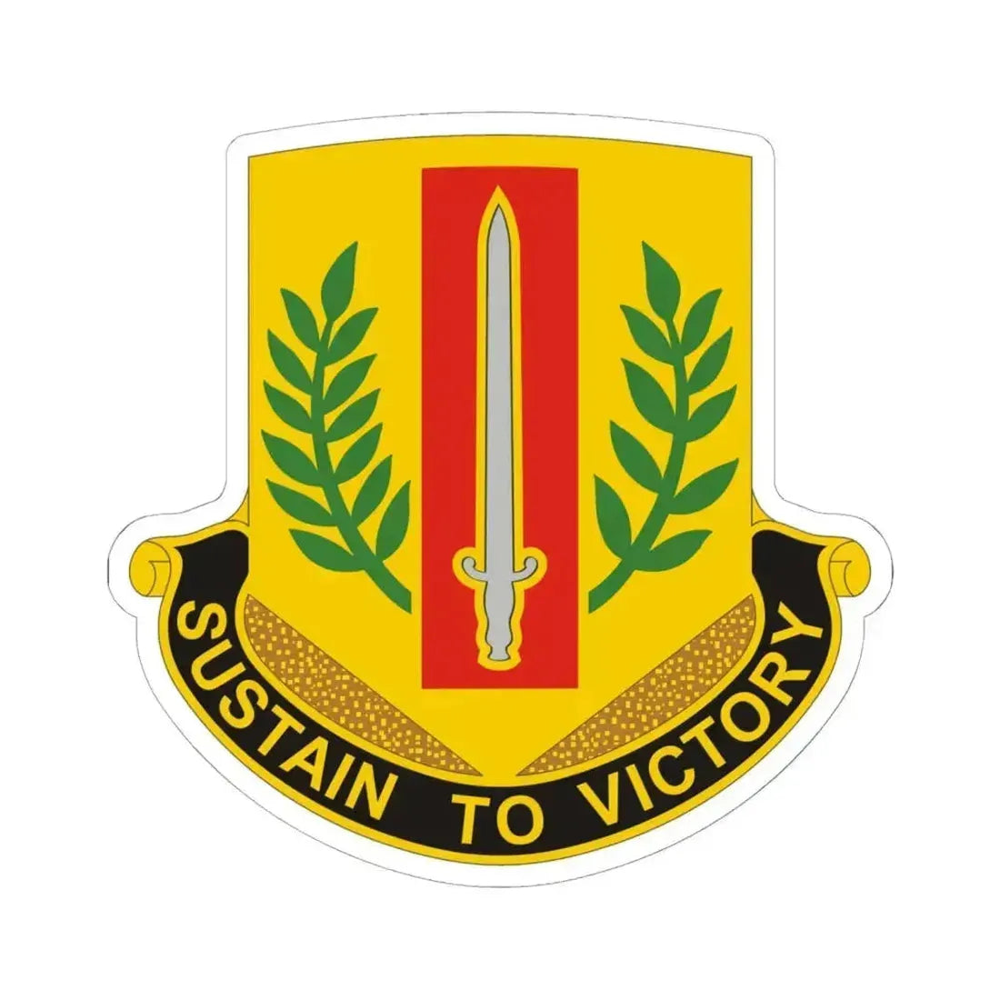 1 Sustainment Brigade 2 (U.S. Army) STICKER Vinyl Kiss-Cut Decal 6 Inch White - The Sticker Space