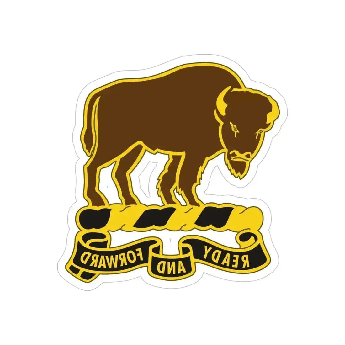 10 Cavalry Regiment (U.S. Army) REVERSE PRINT Transparent Die-Cut STICKER - The Sticker Space