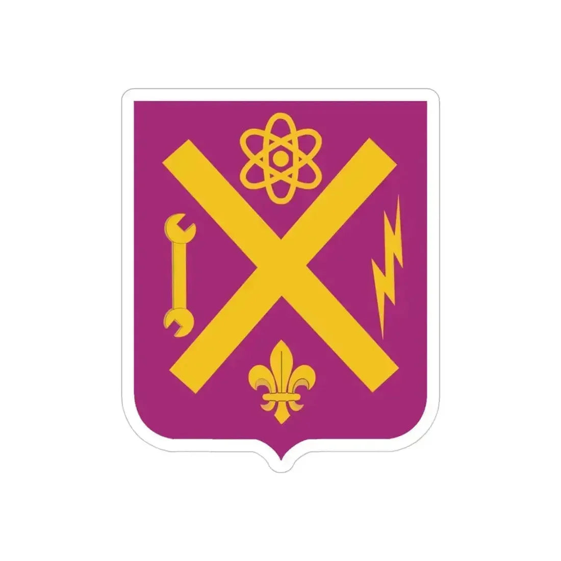 10 Ordnance Battalion 2 (U.S. Army) REVERSE PRINT Transparent Die-Cut STICKER - The Sticker Space