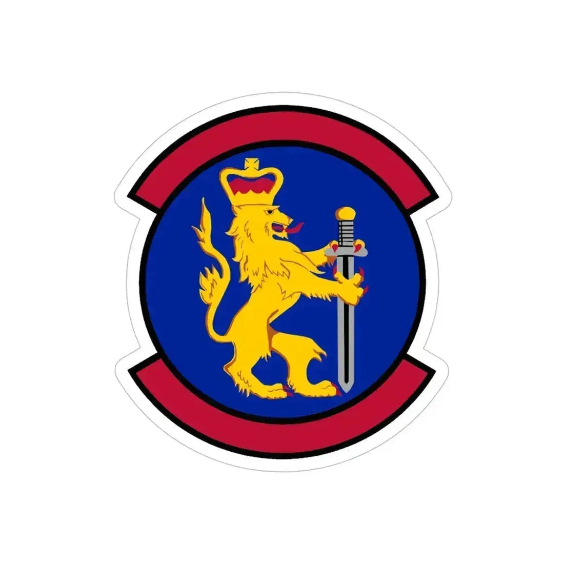 100 Security Forces Squadron USAFE (U.S. Air Force) REVERSE PRINT Transparent Die-Cut STICKER - The Sticker Space