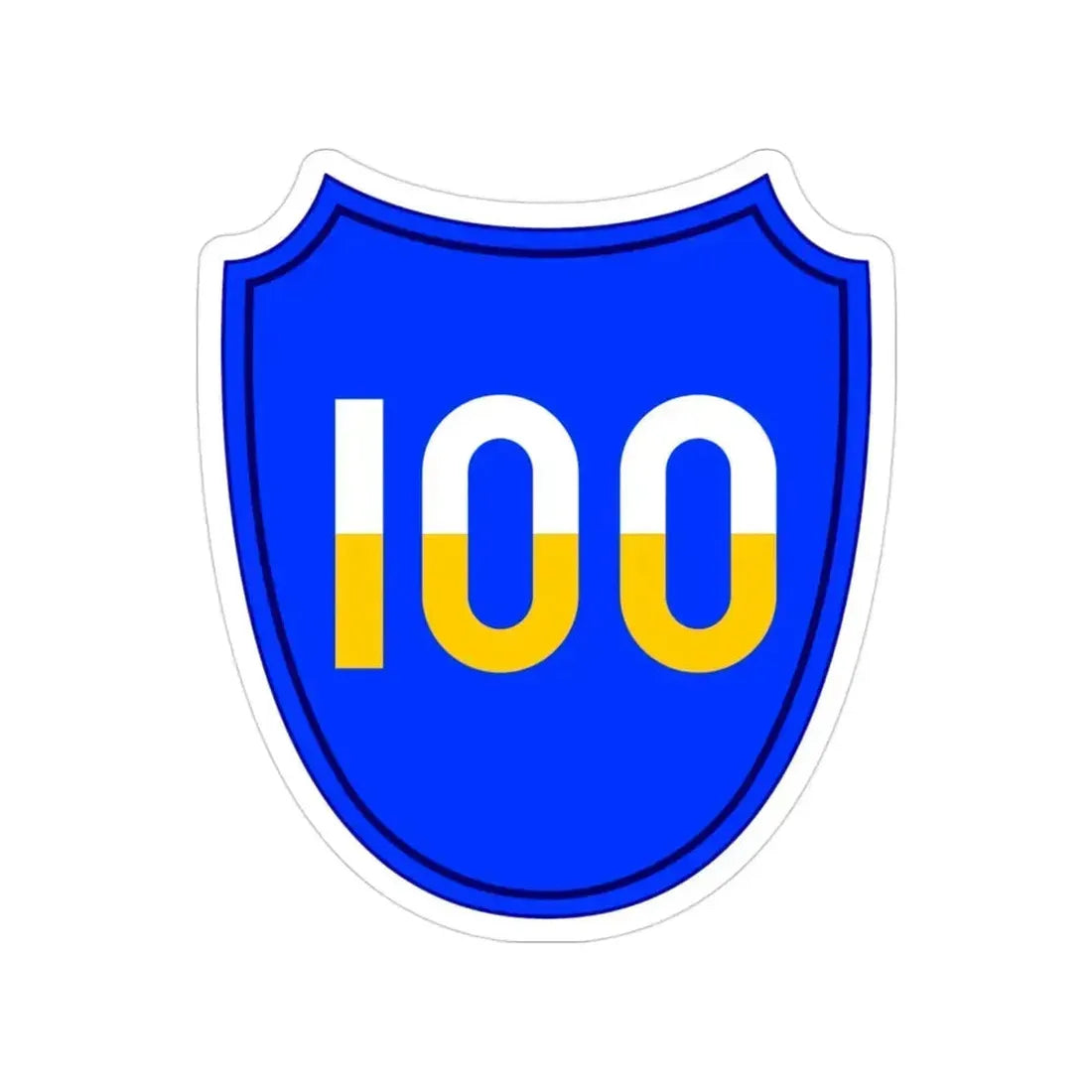 100th Infantry Division SSI (U.S. Army) Transparent STICKER Die-Cut Vinyl Decal - The Sticker Space