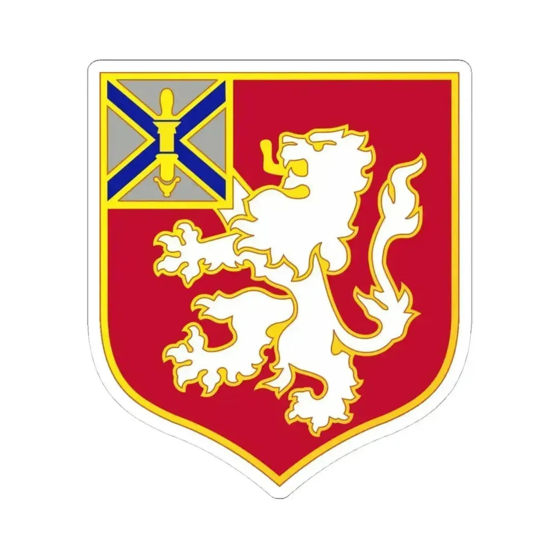 102 Engineer Battalion (U.S. Army) STICKER Vinyl Kiss-Cut Decal 4 Inch White - The Sticker Space