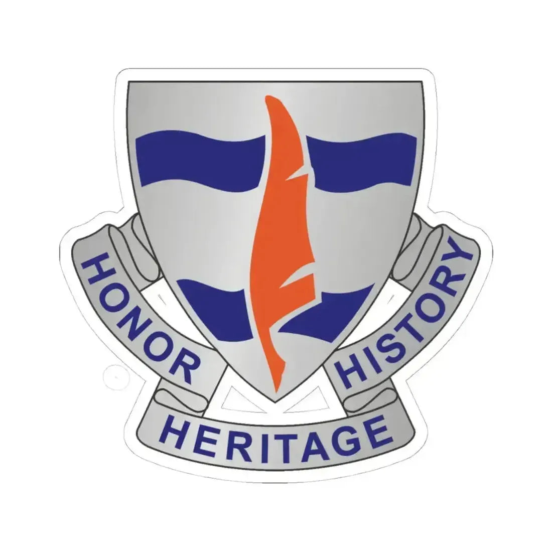 102 Signal Battalion (U.S. Army) STICKER Vinyl Kiss-Cut Decal 4 Inch White - The Sticker Space