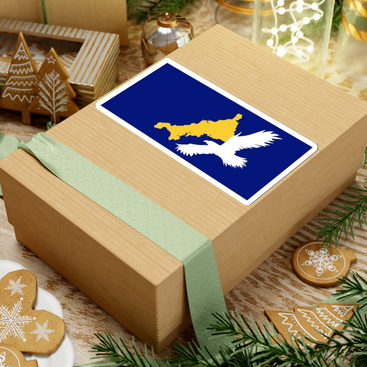 Flag of St Austell Parish (England) STICKER Vinyl Kiss-Cut Decal