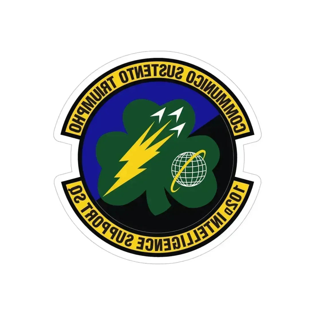 102d Intelligence Support Squadron (U.S. Air Force) REVERSE PRINT Transparent Die-Cut STICKER - The Sticker Space