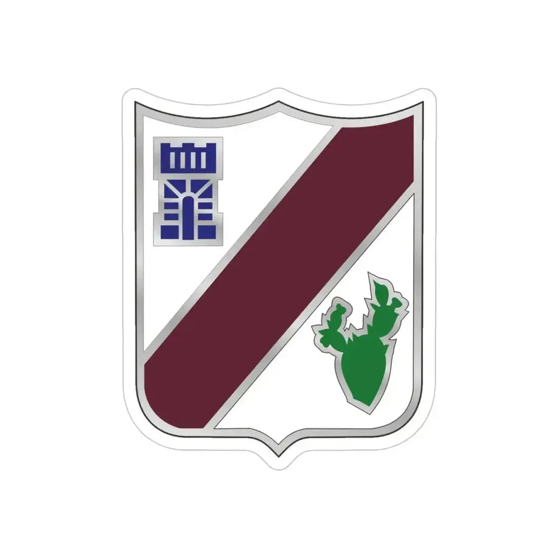 104 Medical Battalion (U.S. Army) REVERSE PRINT Transparent Die-Cut STICKER - The Sticker Space