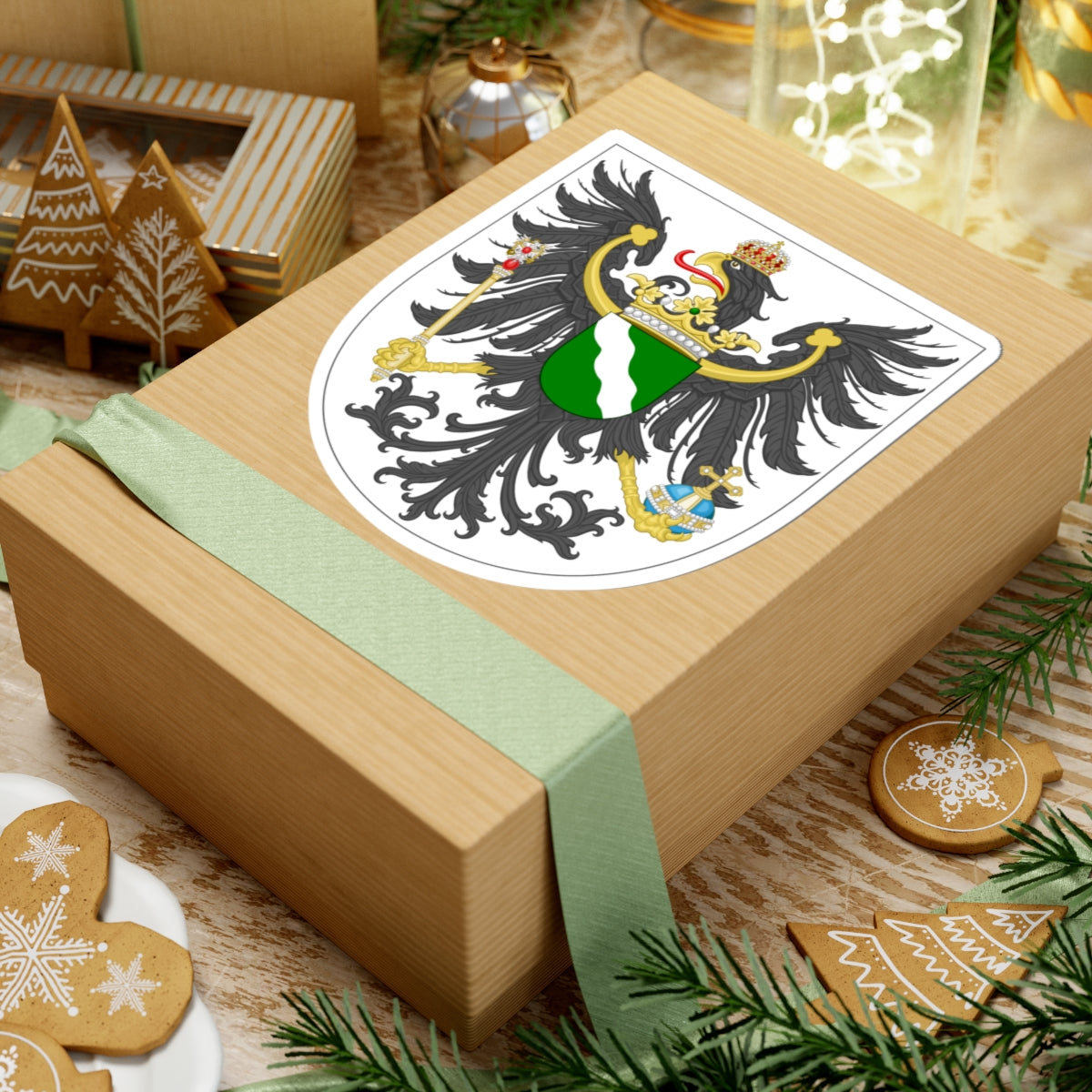 Arms of Rheinland (Denmark) (Coat of Arms) STICKER Vinyl Kiss-Cut Decal