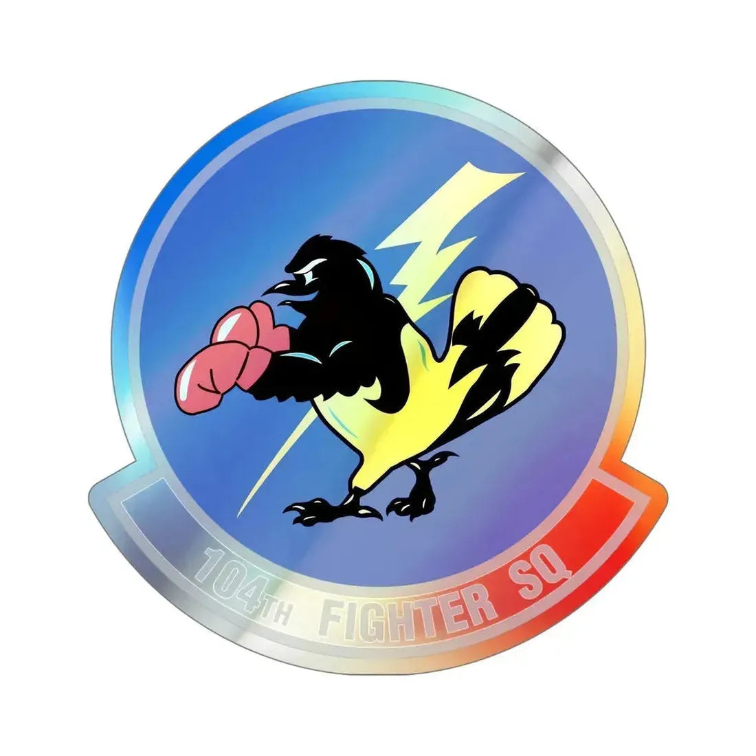 104th Fighter Squadron (U.S. Air Force) Holographic STICKER Die-Cut Vinyl Decal - The Sticker Space