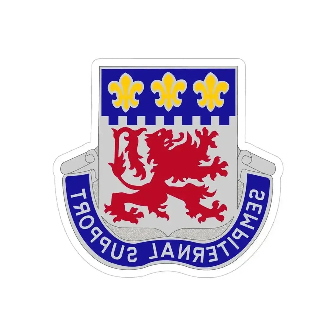 105 Engineer Group (U.S. Army) REVERSE PRINT Transparent Die-Cut STICKER - The Sticker Space