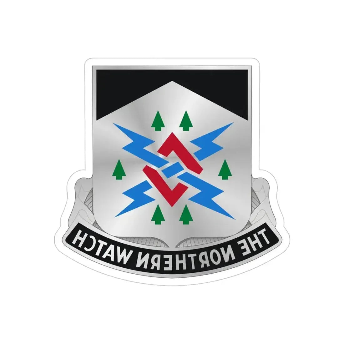 106 Military Intelligence Battalion (U.S. Army) REVERSE PRINT Transparent Die-Cut STICKER - The Sticker Space