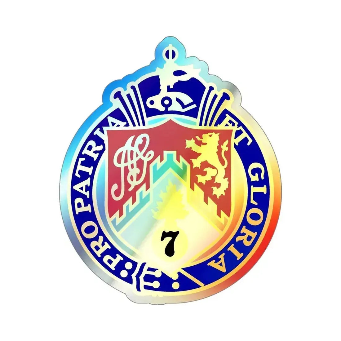 107th Infantry Regiment (U.S. Army) Holographic STICKER Die-Cut Vinyl Decal - The Sticker Space