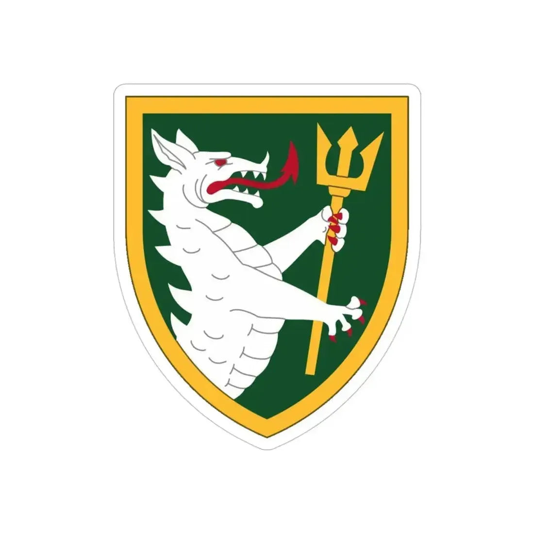 108 Armored Cavalry Regiment (U.S. Army) REVERSE PRINT Transparent Die-Cut STICKER - The Sticker Space