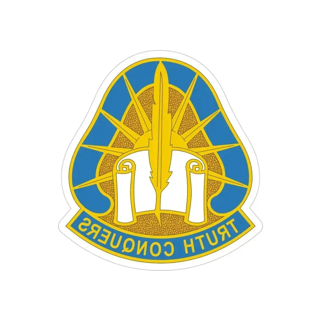 108 Military Intelligence Group (U.S. Army) REVERSE PRINT Transparent Die-Cut STICKER - The Sticker Space