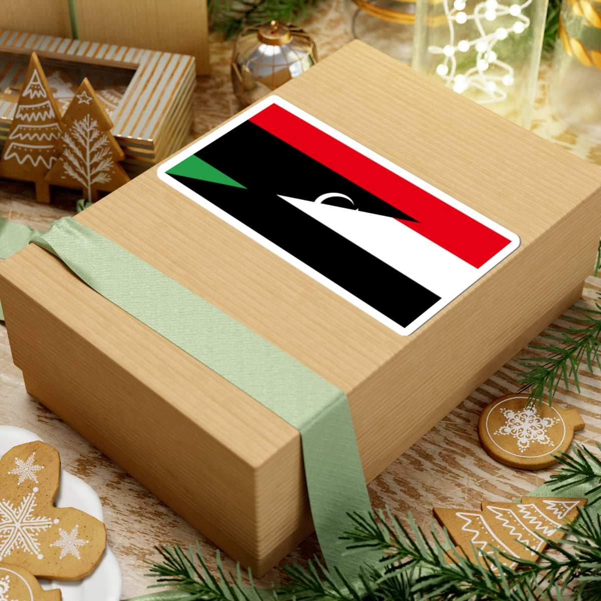 Flags of Libya 1969 (Libya) STICKER Vinyl Kiss-Cut Decal