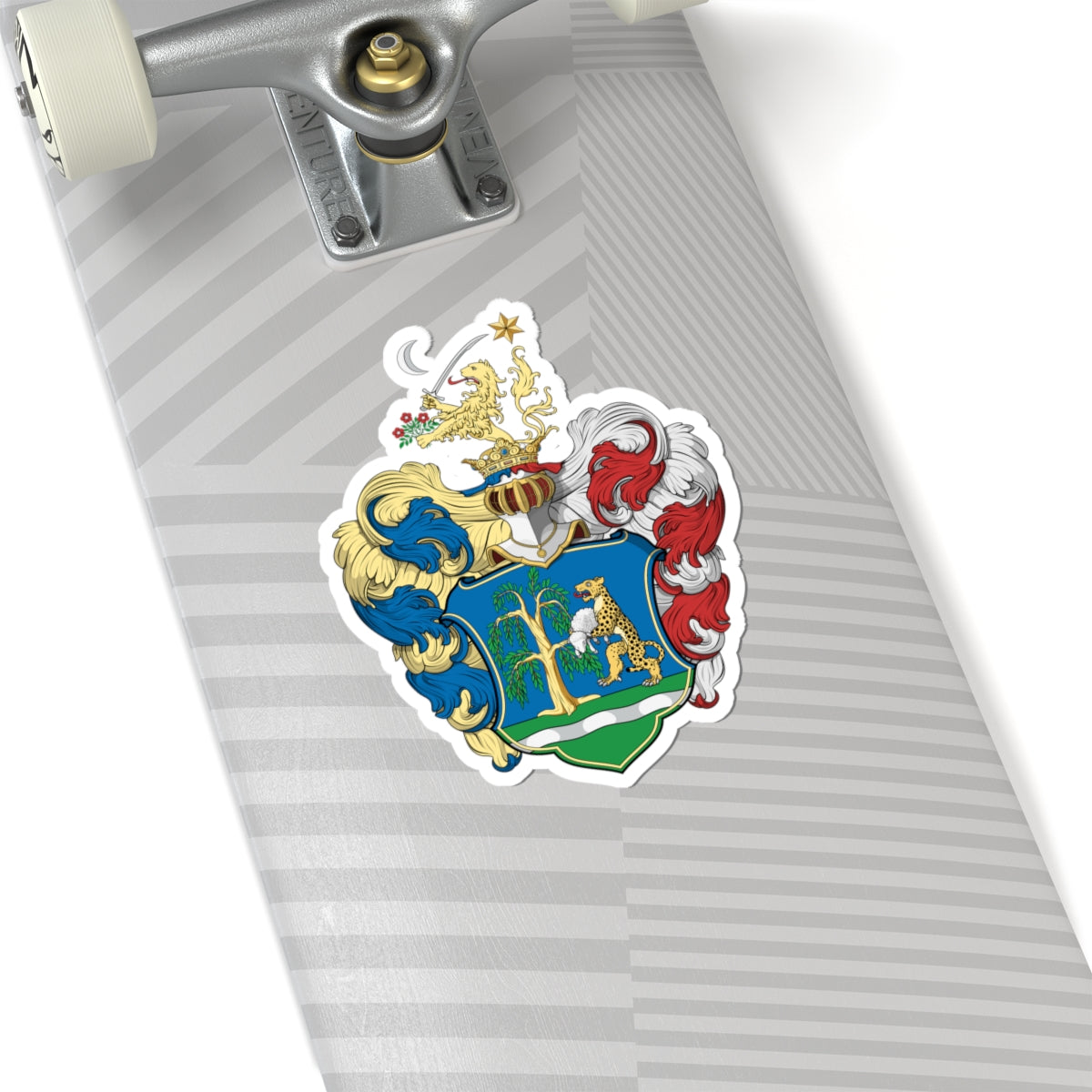 Coa Hungary Family Borbély 1647 (Hungary) (Coat of Arms) STICKER Vinyl Kiss-Cut Decal
