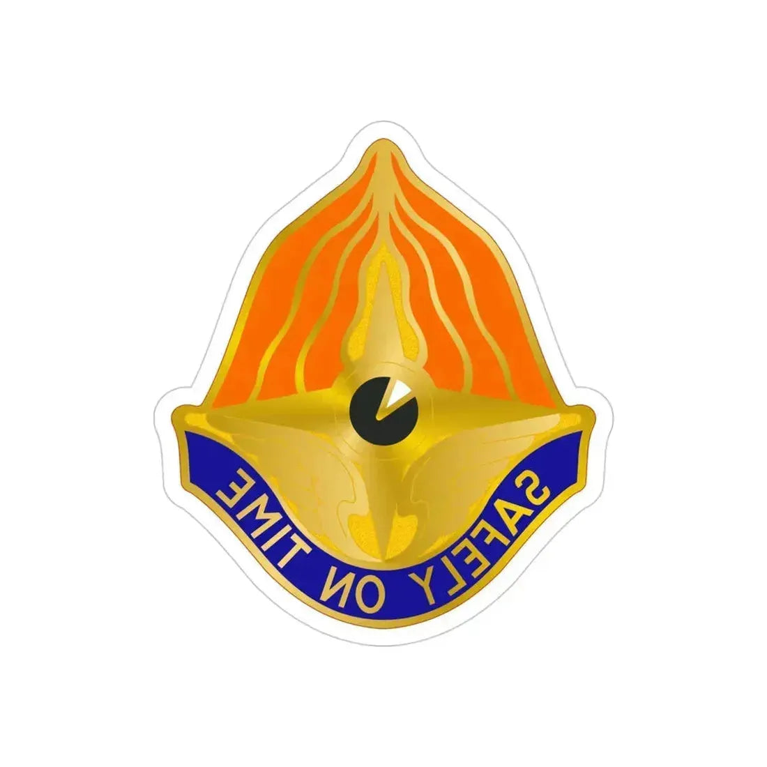 109 Aviation Regiment (U.S. Army) REVERSE PRINT Transparent Die-Cut STICKER - The Sticker Space