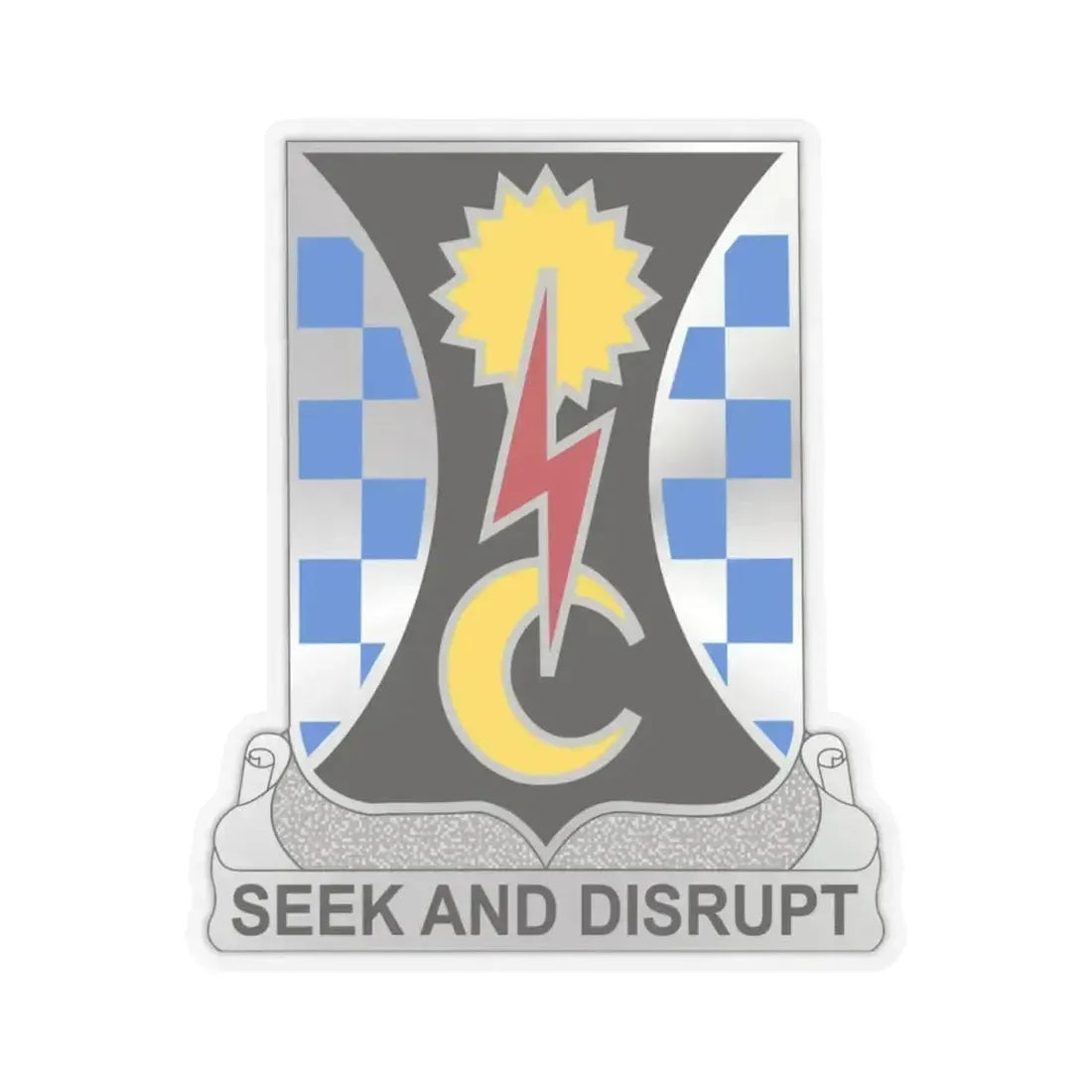 109 Military Intelligence Battalion (U.S. Army) STICKER Vinyl Kiss-Cut Decal 6 Inch Transparent - The Sticker Space