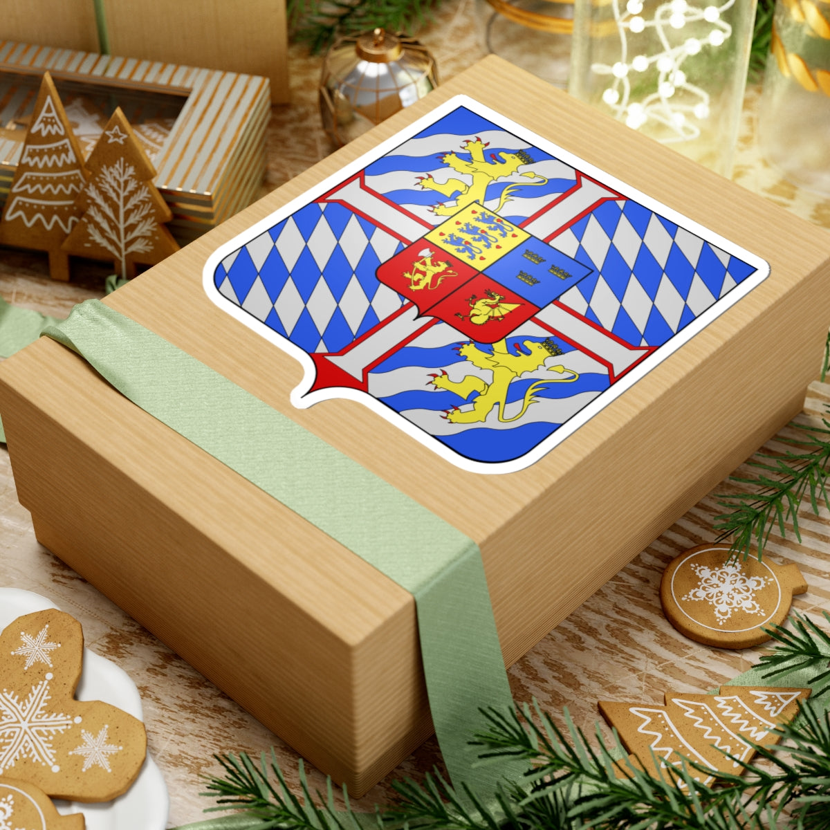 Armoiries Christophe III de Bavière roi de Danemark (Germany) (Coat of Arms) STICKER Vinyl Kiss-Cut Decal