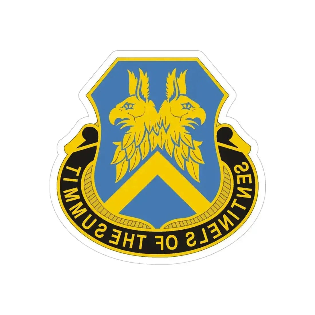 110 Military Intelligence Battalion (U.S. Army) REVERSE PRINT Transparent Die-Cut STICKER - The Sticker Space