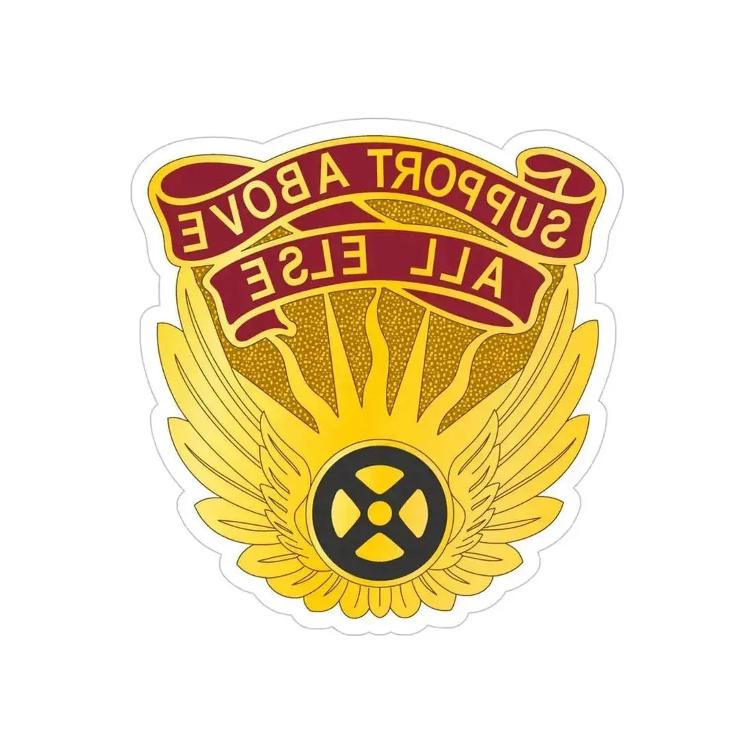 1106 Aviation Group (U.S. Army) REVERSE PRINT Transparent Die-Cut STICKER - The Sticker Space