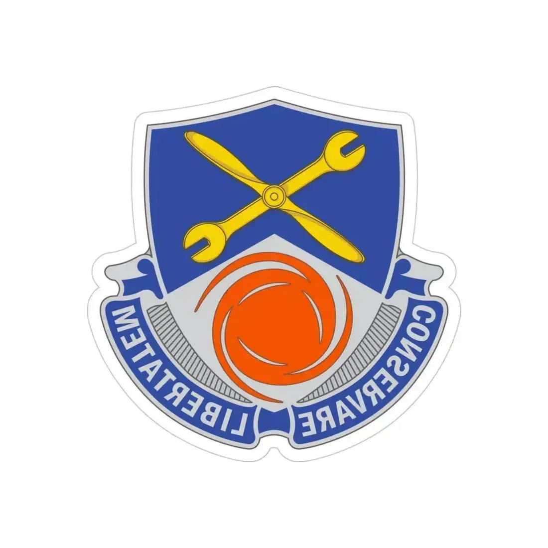 1108 Aviation Group (U.S. Army) REVERSE PRINT Transparent Die-Cut STICKER - The Sticker Space