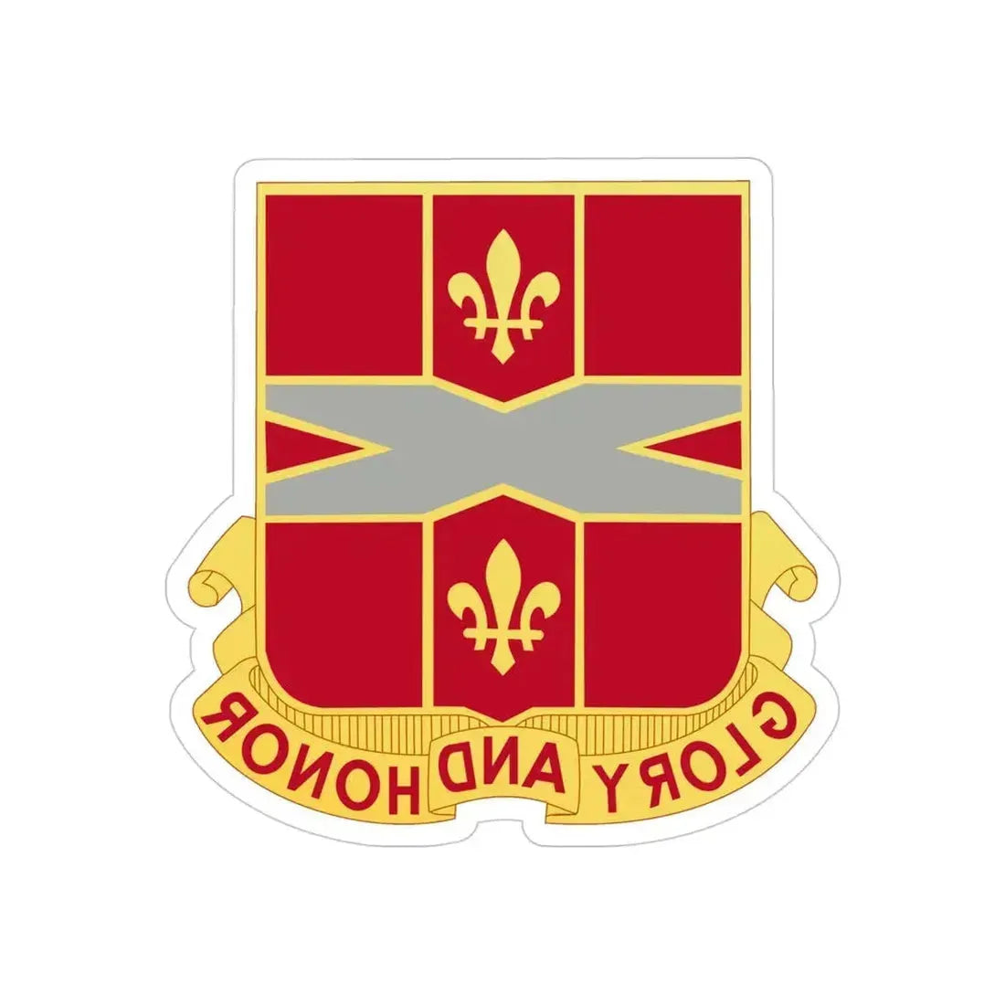 111th Air Defense Artillery Regiment (U.S. Army) REVERSE PRINT Transparent Die-Cut STICKER - The Sticker Space