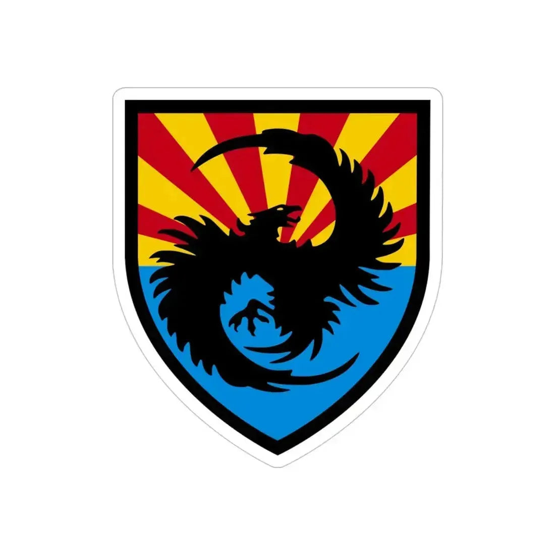 111th Military Intelligence Brigade (U.S. Army) REVERSE PRINT Transparent Die-Cut STICKER - The Sticker Space