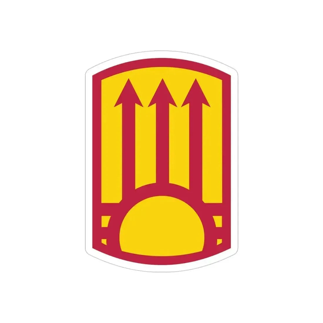 111th Sustainment Brigade (U.S. Army) REVERSE PRINT Transparent Die-Cut STICKER - The Sticker Space