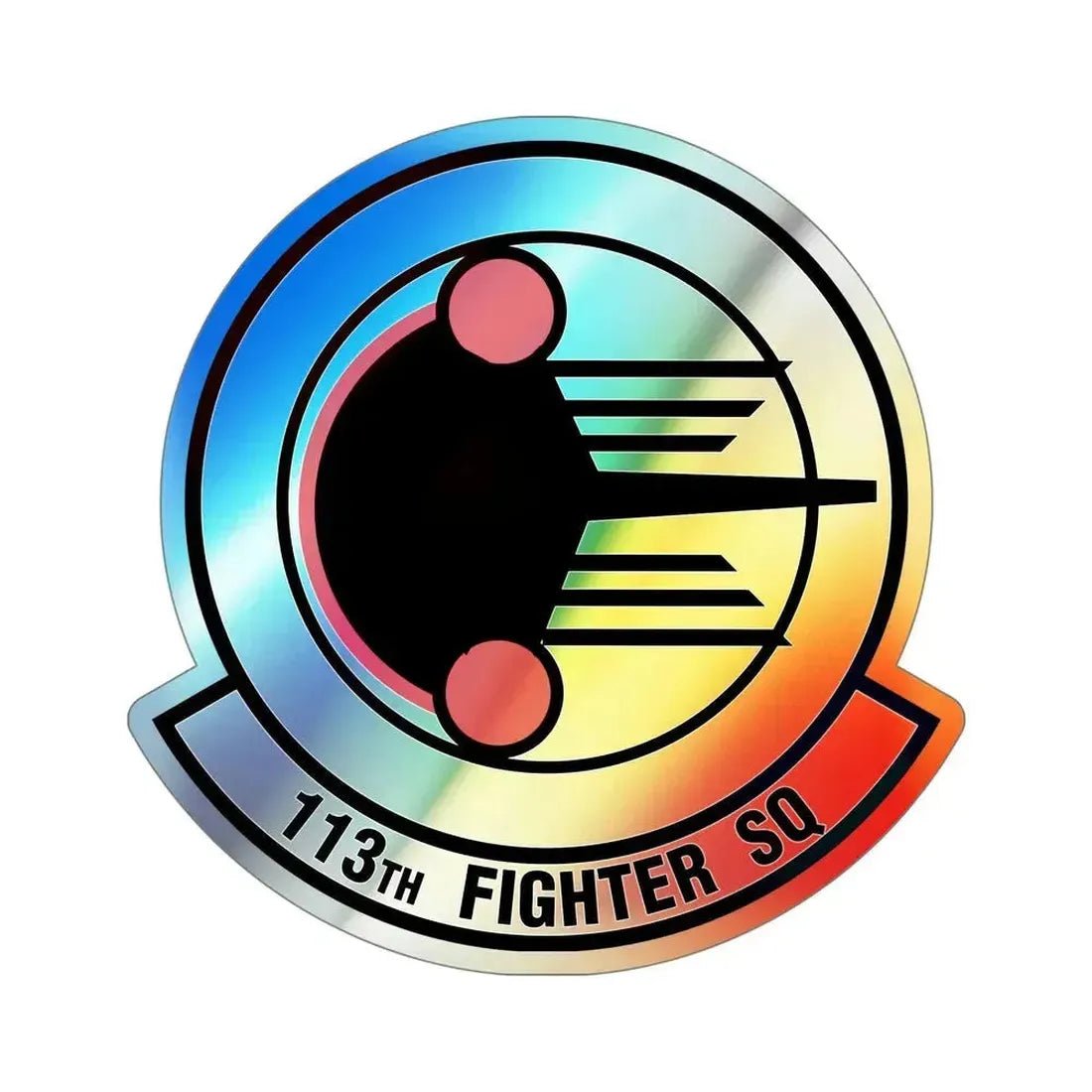 113 Fighter Squadron (U.S. Air Force) Holographic STICKER Die-Cut Vinyl Decal - The Sticker Space
