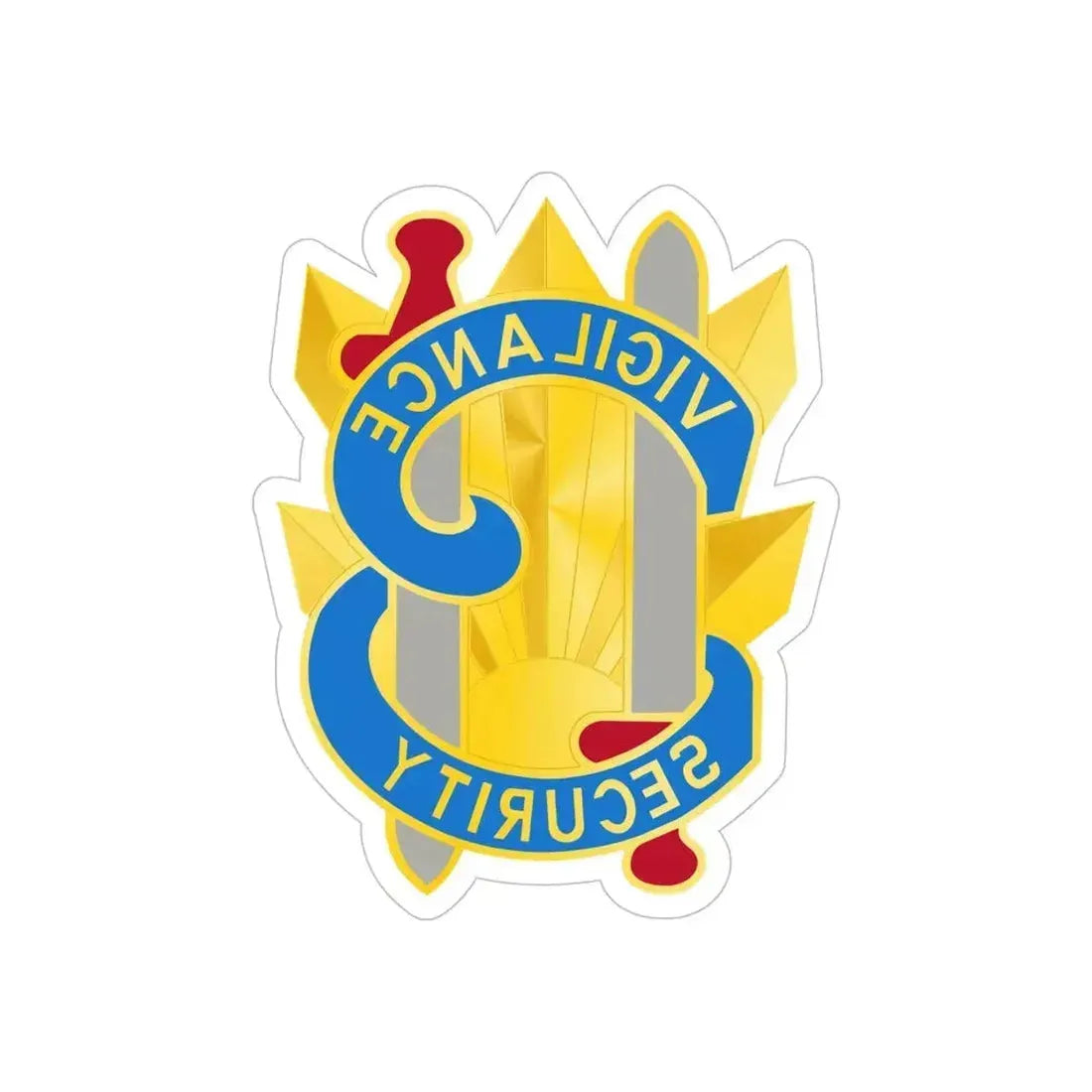 113 Military Intelligence Group (U.S. Army) REVERSE PRINT Transparent Die-Cut STICKER - The Sticker Space