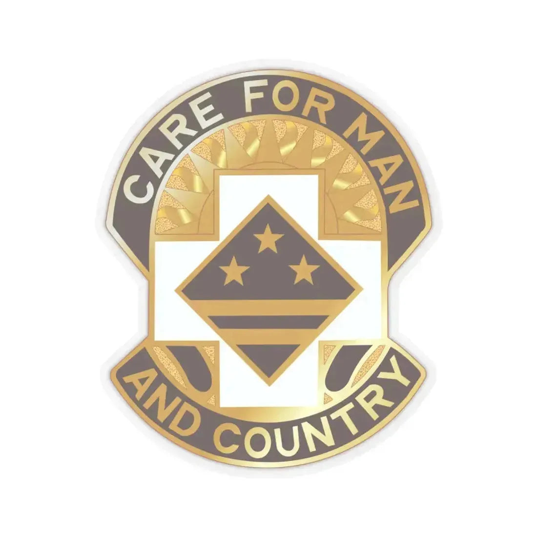 115 Surgical Hospital (U.S. Army) STICKER Vinyl Kiss-Cut Decal 4 Inch Transparent - The Sticker Space