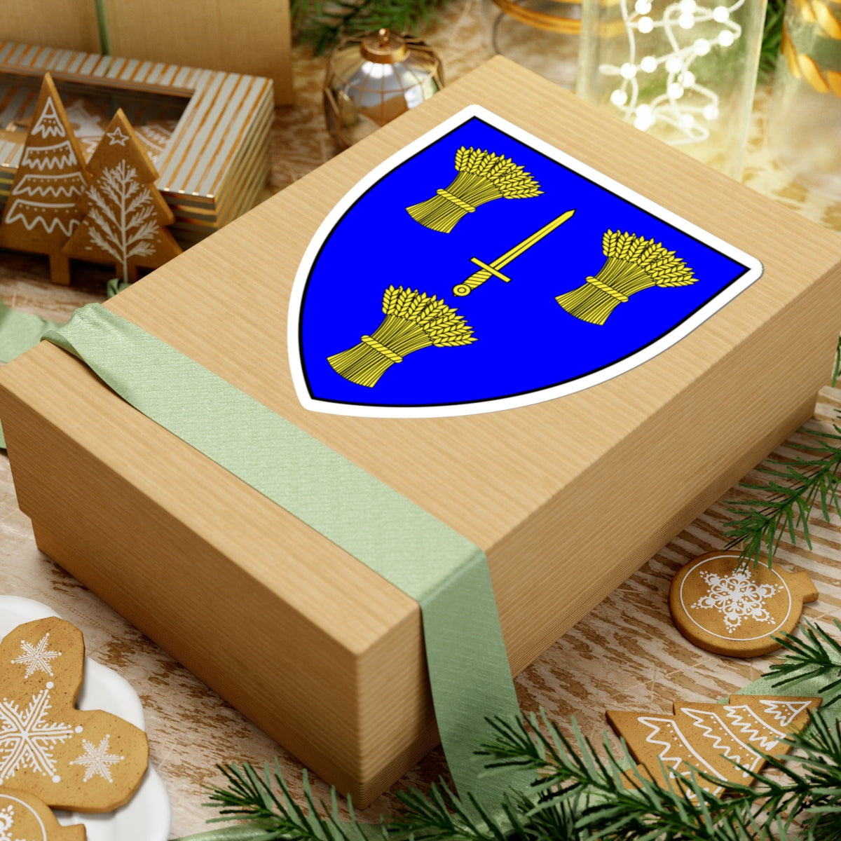 Badge of Cheshire (England) (Coat of Arms) STICKER Vinyl Kiss-Cut Decal