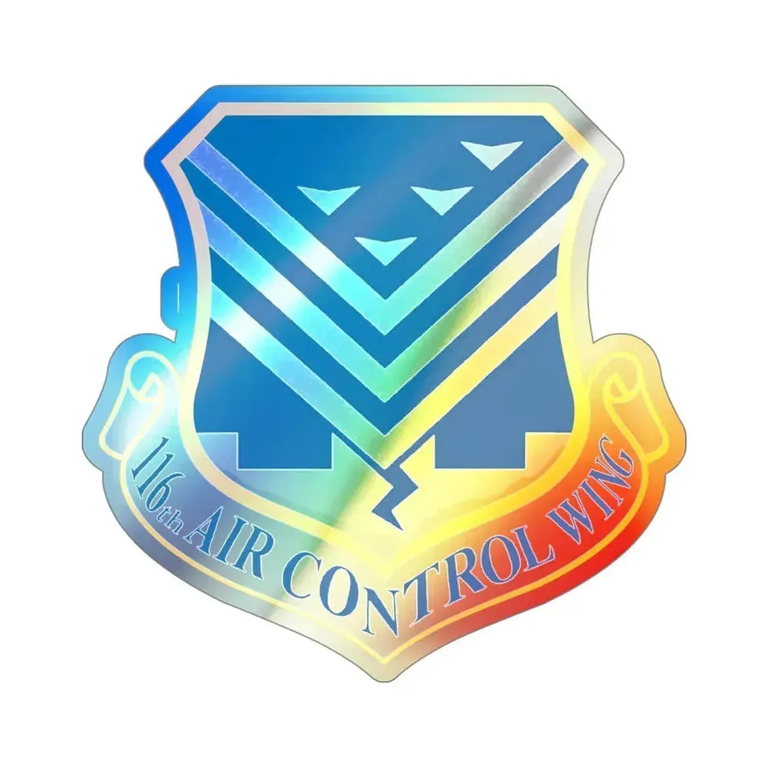 116th Air Control Wing (U.S. Air Force) Holographic STICKER Die-Cut Vinyl Decal - The Sticker Space