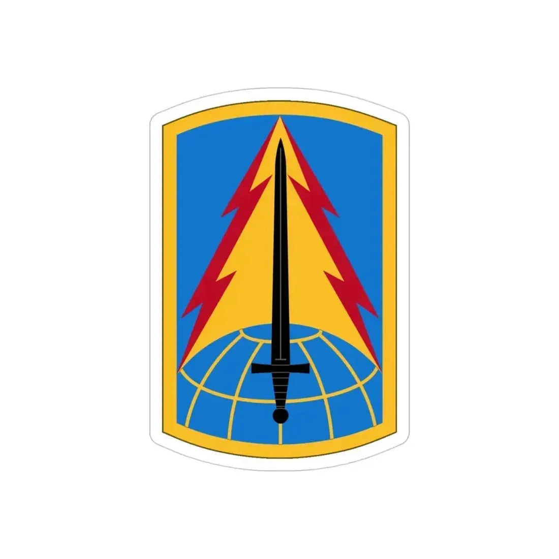 116th Military Intelligence Brigade (U.S. Army) REVERSE PRINT Transparent Die-Cut STICKER - The Sticker Space