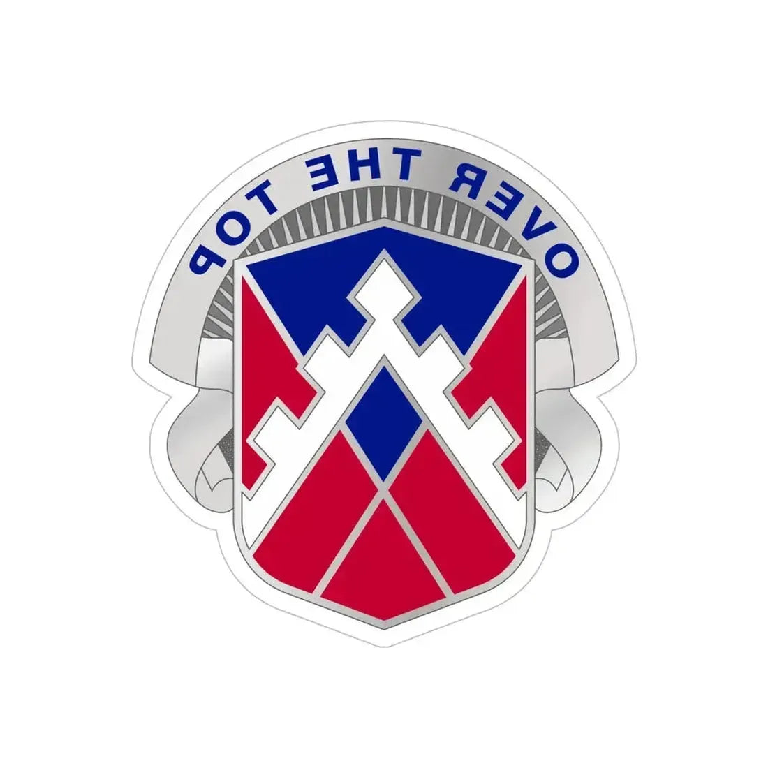 117 Engineer Brigade 2 (U.S. Army) REVERSE PRINT Transparent Die-Cut STICKER - The Sticker Space