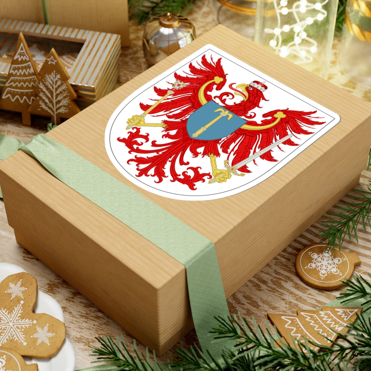 Arms of Brandenburg (Denmark) (Coat of Arms) STICKER Vinyl Kiss-Cut Decal