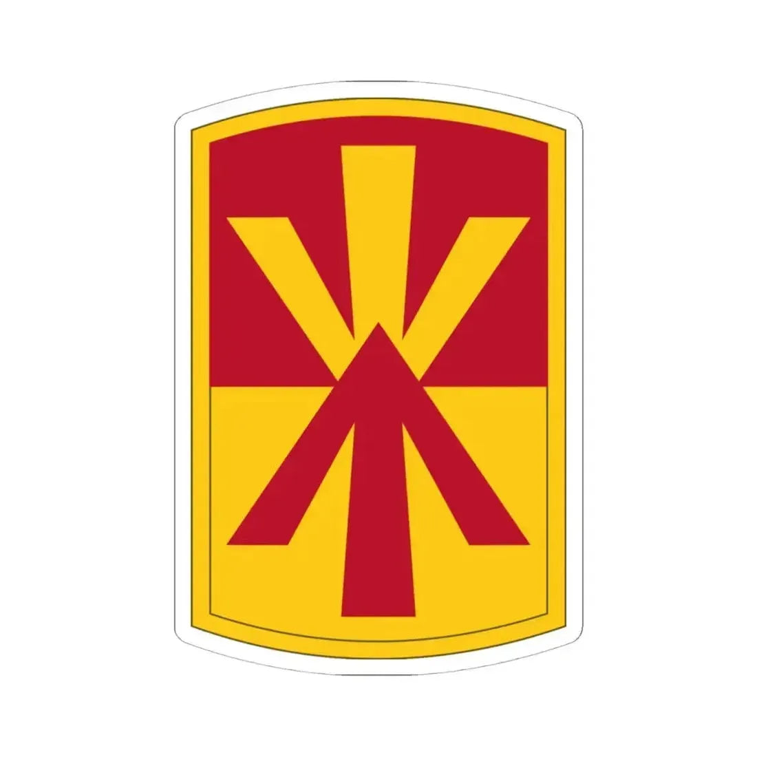 11th Air Defense Artillery Brigade (U.S. Army) STICKER Vinyl Kiss-Cut Decal 6 Inch White - The Sticker Space