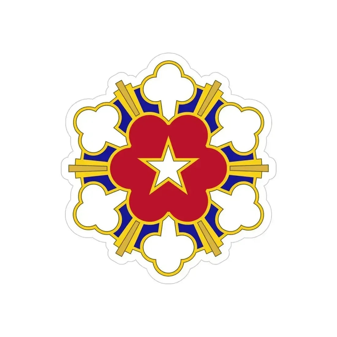 11th Air Defense Artillery Brigade v2 (U.S. Army) REVERSE PRINT Transparent Die-Cut STICKER - The Sticker Space