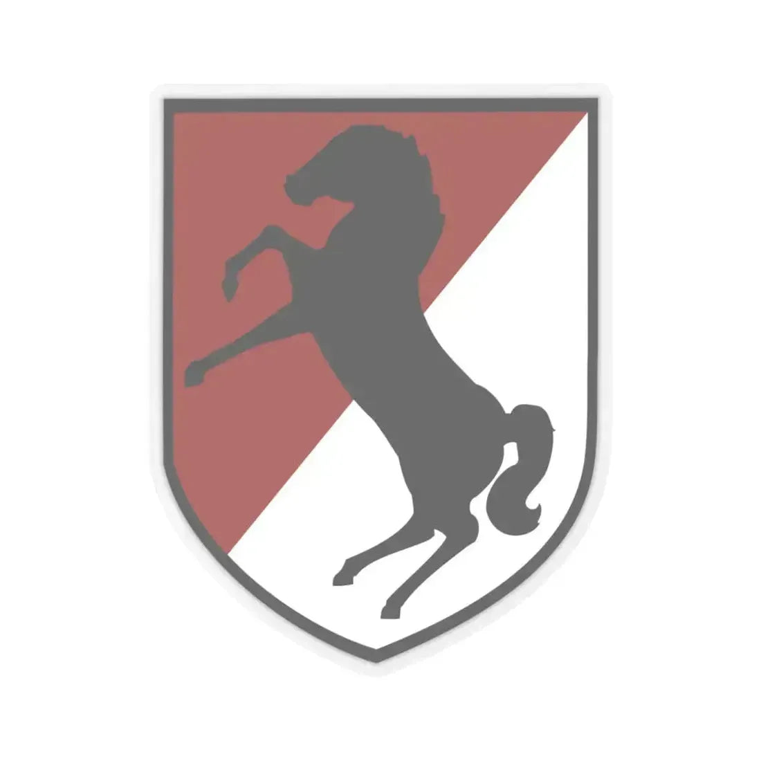 11th Armored Cavalry Regiment (U.S. Army) STICKER Vinyl Kiss-Cut Decal 6 Inch Transparent - The Sticker Space