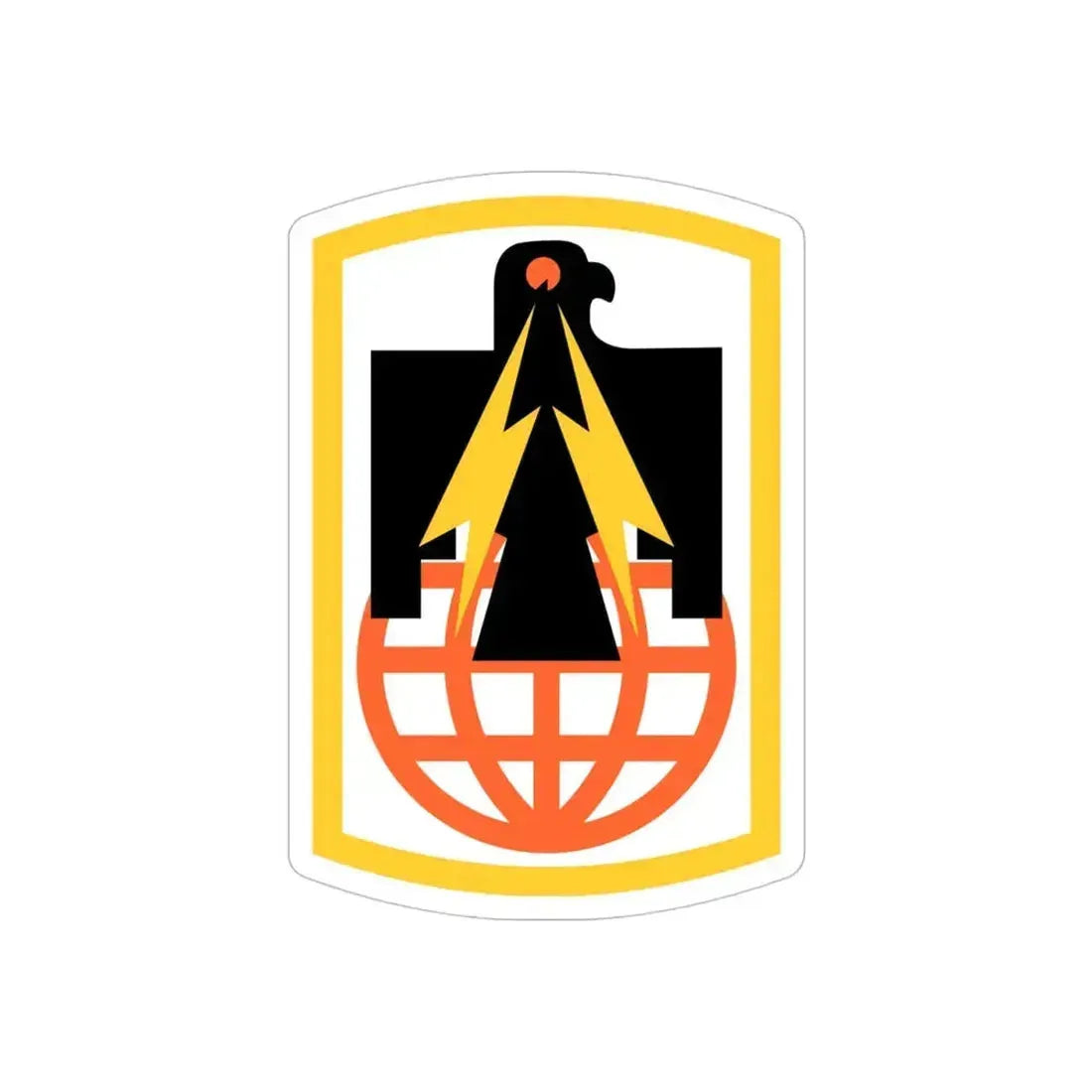 11th Signal Brigade (U.S. Army) REVERSE PRINT Transparent Die-Cut STICKER - The Sticker Space
