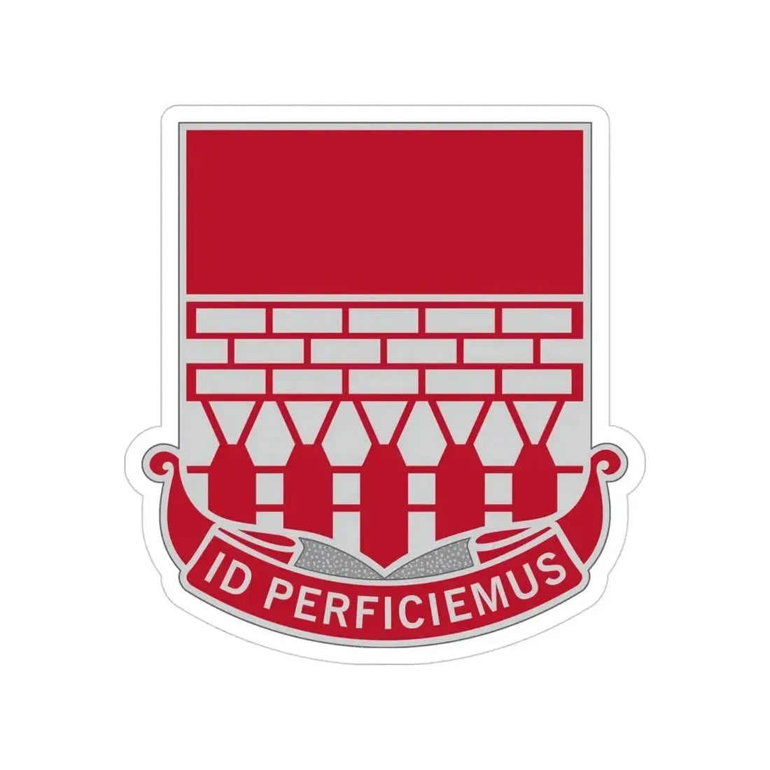 12 Engineer Battalion (U.S. Army) Transparent STICKER Die-Cut Vinyl Decal - The Sticker Space