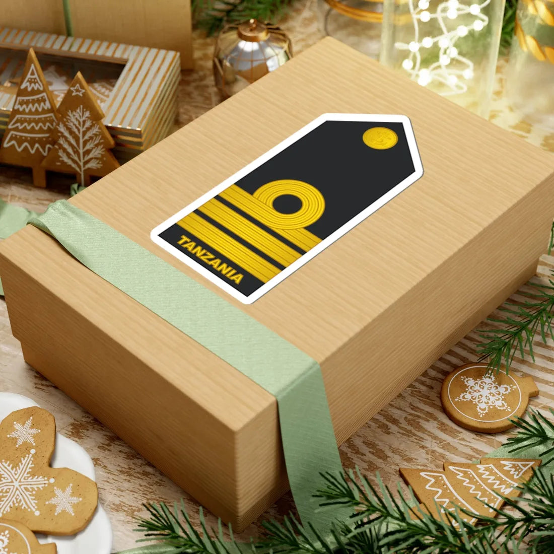 12 Tanzania Navy CDR (Tanzania) (Military Rank) STICKER Vinyl Kiss-Cut Decal - The Sticker Space